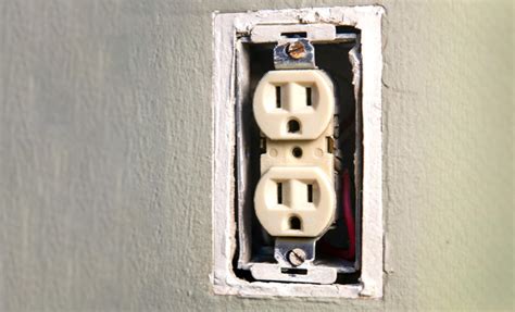 how to fix a loose electrical wall outlet box|plugs falling out of outlets.